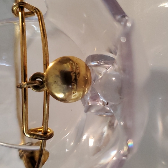 Alex and Ani EWB with pink Swarovski crystal in shiny golden metal - Picture 3 of 3